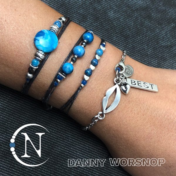 Black And Blue NTIO Bracelet by Danny Worsnop For Discount