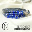 September Sapphire NTIO Birthstone Bracelet Discount