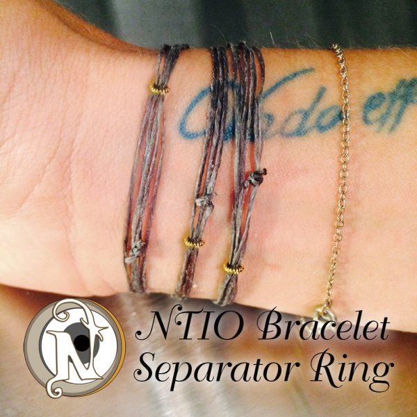 2 Silver NTIO Bracelet Separator Rings Supply