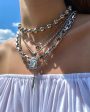 100 Little Deaths Oversized Ball Chain Choker by Lilith Czar Online Sale