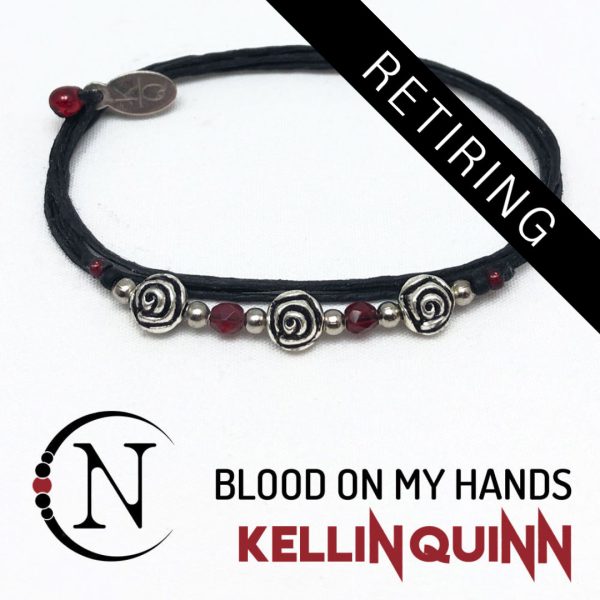 Blood On My Hands NTIO Bracelet by Kellin Quinn ~ RETIRING on Sale