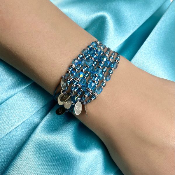 March Aquamarine NTIO Birthstone Bracelet Online Sale