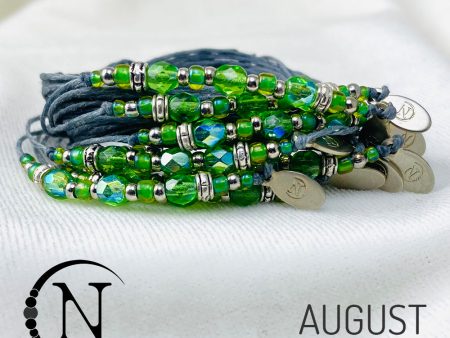 August Peridot NTIO Birthstone Bracelet Discount