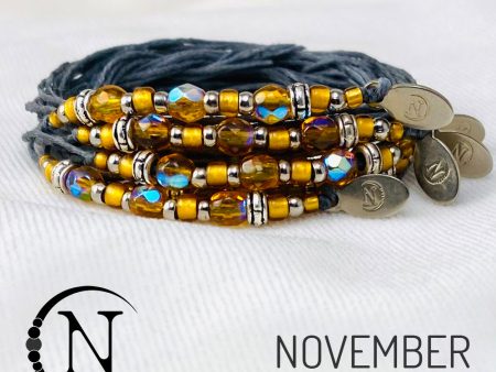 November Topaz NTIO Birthstone Bracelet on Sale