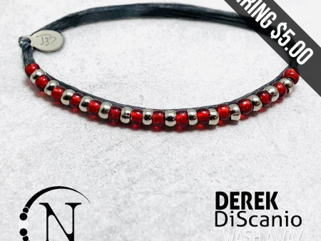 Wash Away All the Thoughts Red NTIO Bracelet  by Derek Discanio - RETIRING Sale