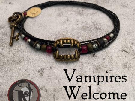 Vampires Welcome NTIO Bracelet by Remington Leith ~ Alt Press Alumni For Cheap