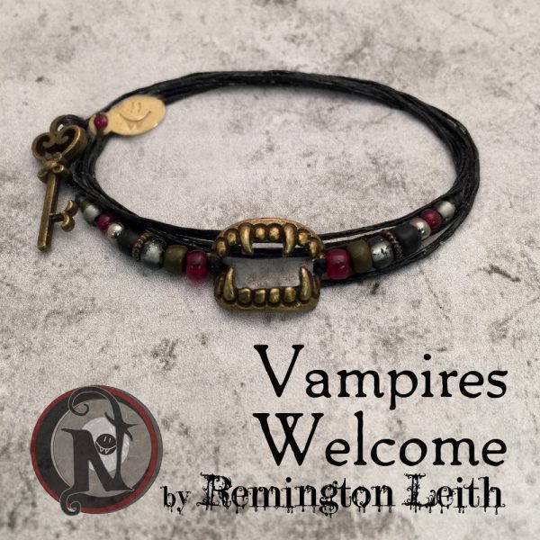 Vampires Welcome NTIO Bracelet by Remington Leith ~ Alt Press Alumni For Cheap