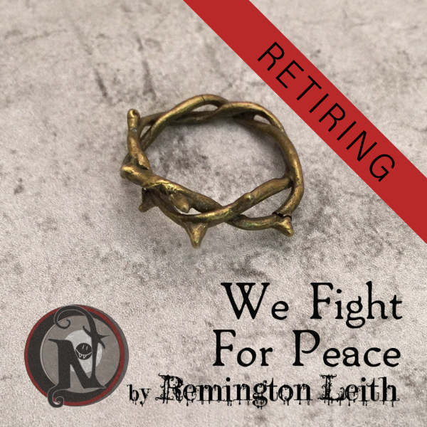 We Fight For Peace NTIO Pinky Ring by Remington Leith Sale