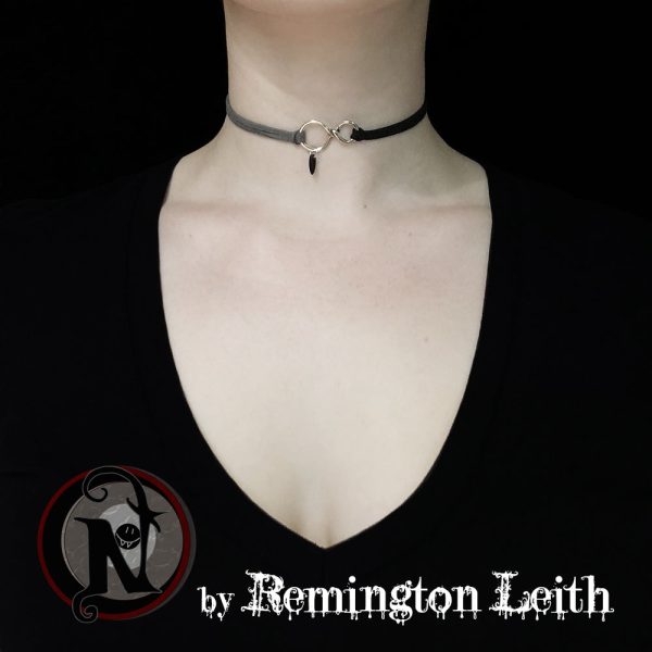 Silver Until Death NTIO Bracelet Choker Necklace by Remington Leith *9 More! Online now