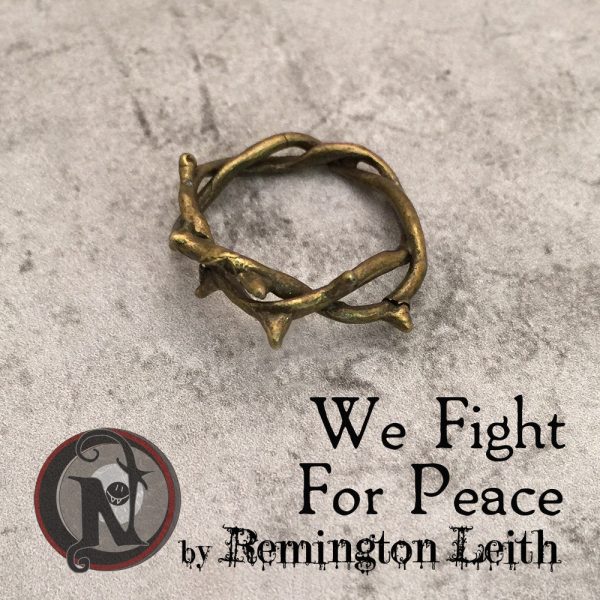 We Fight For Peace NTIO Pinky Ring by Remington Leith Sale