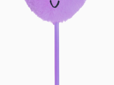 Valentine Pen - Purple Fuzzy Heart Online now