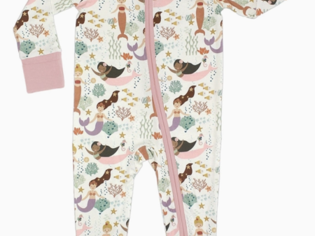 Bamboo Sleeper Pajamas - Making Waves Mermaids Online now