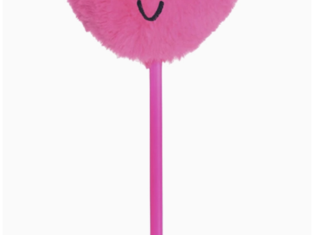 Valentine Pen - Pink Fuzzy Heart Online now