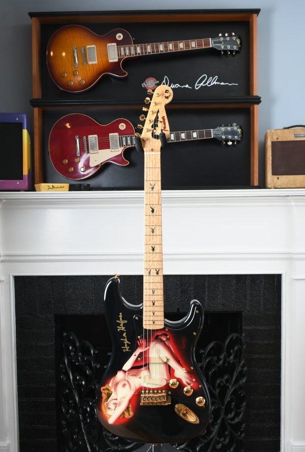 1994 Fender Playboy 40th Ann. Stratocaster Marilyn Monroe Personally Signed by Hugh Hefner For Cheap