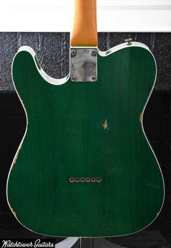 2015 Fender Custom Shop 1960 Telecaster Custom Relic Trans Green For Cheap