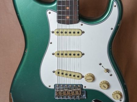 2018 Fender Custom Shop LTD Roasted Tomatillo Rosewood Strat Aged Faded Sherwood Green For Discount