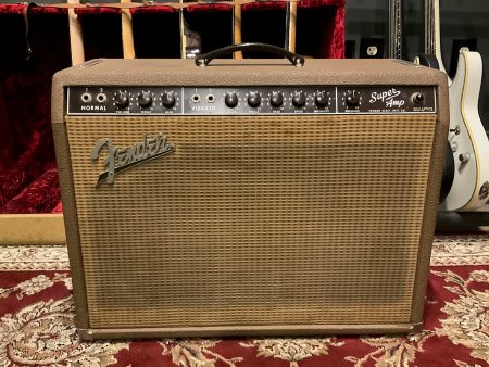 1962 Fender Super Amp 2x10 Combo Brown Tolex Discount