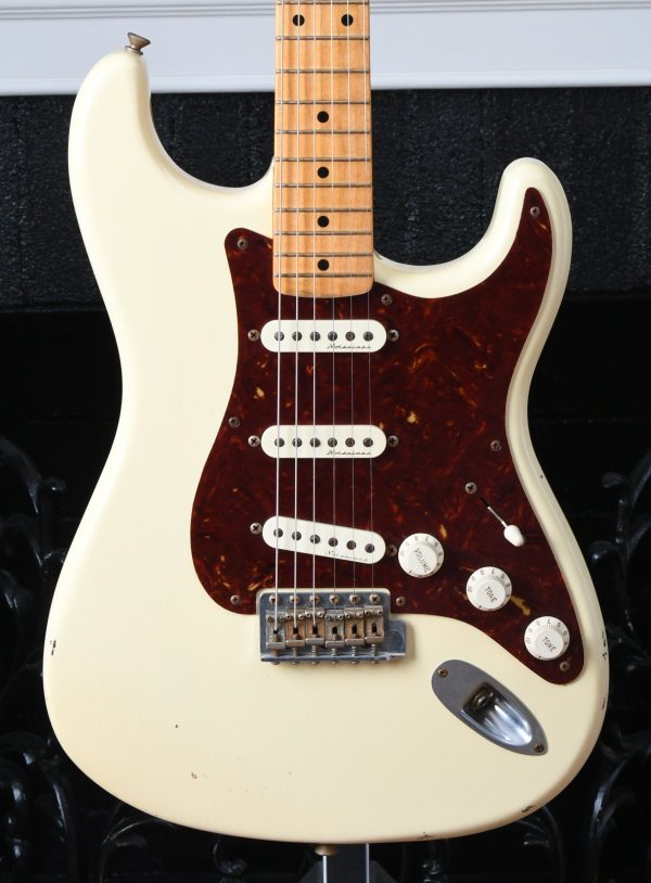 2006 Fender Custom Shop Relic 1956 Stratocaster Olympic White For Cheap