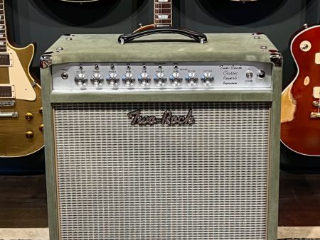 Two Rock Classic Reverb Signature 50 Watt 1x12 Combo Moss Green Suede Online now