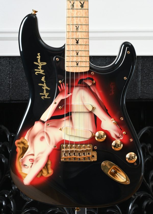 1994 Fender Playboy 40th Ann. Stratocaster Marilyn Monroe Personally Signed by Hugh Hefner For Cheap