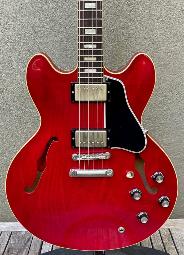 2015 Gibson Memphis 1963 ES-335 Block Vintage Cherry Hot on Sale