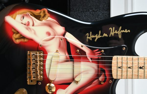 1994 Fender Playboy 40th Ann. Stratocaster Marilyn Monroe Personally Signed by Hugh Hefner For Cheap