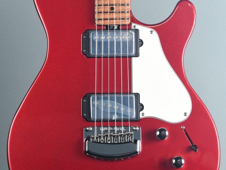 2019 Ernie Ball Music Man James Valentine Signature Guitar w Trem, Roasted Maple Neck. Husker Red Online Sale