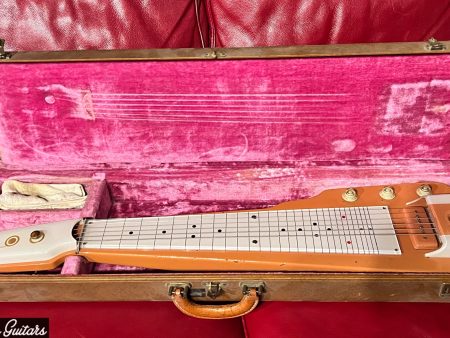 1956 Gibson Century 6 Lap Steel Salmon Pink Hot on Sale