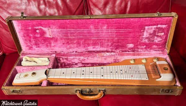 1956 Gibson Century 6 Lap Steel Salmon Pink Hot on Sale