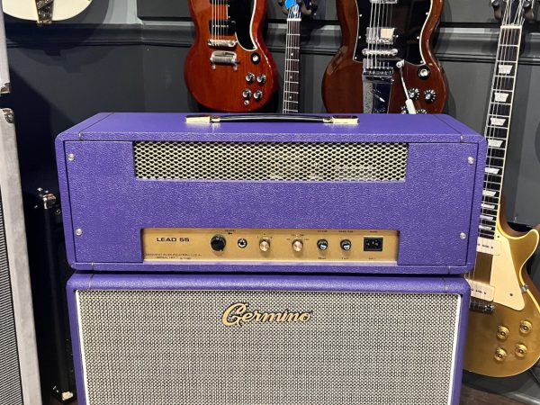 Germino Lead 55 LV Master Volume & Style II 2x12 Cabinet Purple Tolex For Cheap