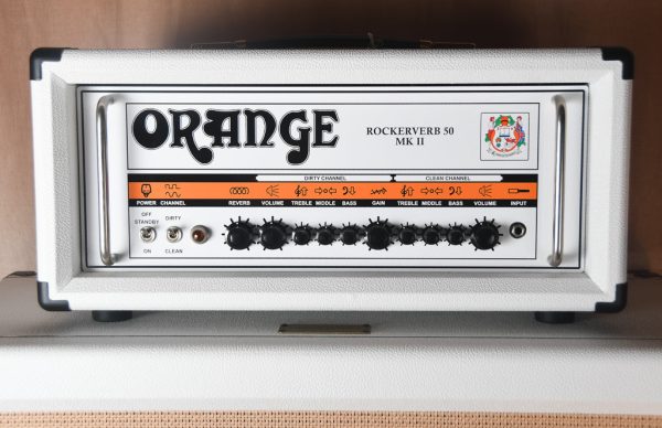 2014 Orange Anniversary Limited Edition Rockerverb 50 MKII Head White For Cheap