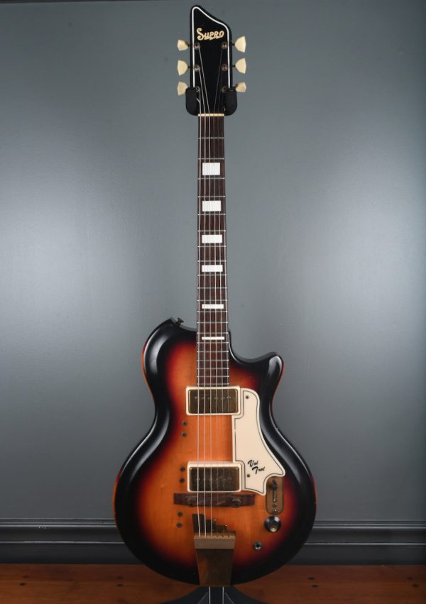 1959 Supro Rhythm Master  Val Trol  Sunburst with original case Supply