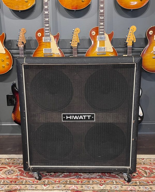 1979 HiWatt Custom 100 & 1973 HiWatt 4x12 Cabinet Black Tolex For Discount