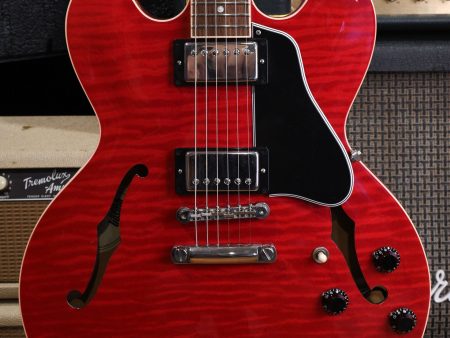 2001 Gibson ES-335 Dot Figured One Piece Top Cherry Red Fashion