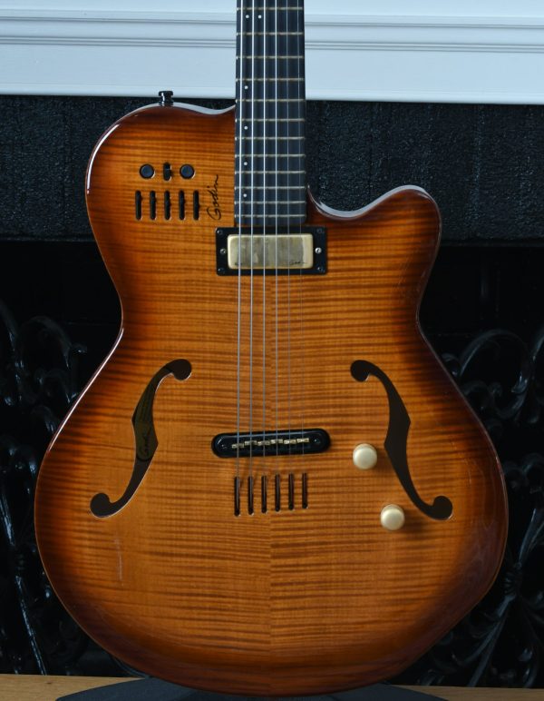 2004 Godin Multiac Jazz SA Lightburst with Roland GR-33 Guitar Synthesizer Online Hot Sale