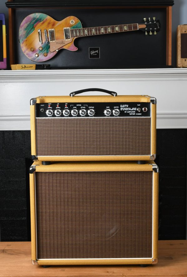 Amplified Nation Dirty Wonderland 50 Watt Head & 1x12 Cabinet Lacquered Tweed Online Hot Sale