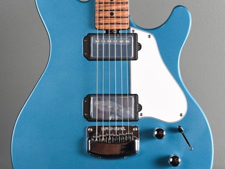 2019 Ernie Ball Music Man James Valentine Signature Guitar, Roasted Maple Neck. Toluca Blue Online Sale