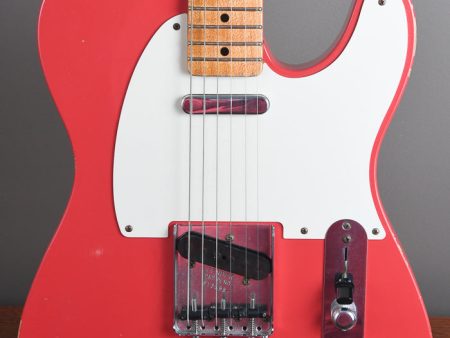 2014 Fender Custom Shop  50 s Telecaster Relic Fiesta Red Online Hot Sale