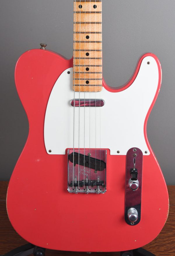 2014 Fender Custom Shop  50 s Telecaster Relic Fiesta Red Online Hot Sale