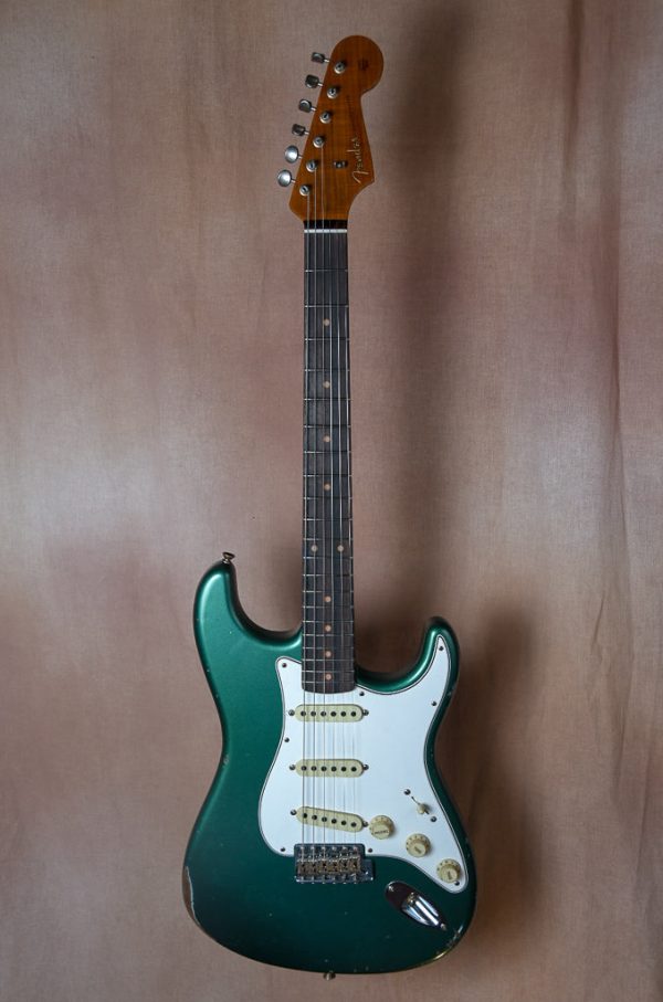 2018 Fender Custom Shop LTD Roasted Tomatillo Rosewood Strat Aged Faded Sherwood Green For Discount