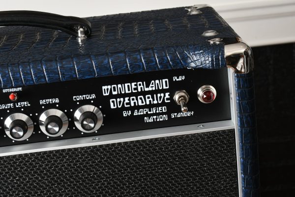 Amplified Nation Wonderland Overdrive V2 50 Watt Head & 1x12 Cabinet Blue Crocodile Tolex Online now