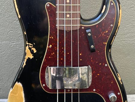 2019 Fender Custom Shop 1960 Precision Bass Heavy Relic Black Hot on Sale