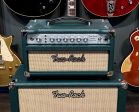 Two Rock Studio Signature Head & 1x12 Closed Back Cabinet British Racing Green Cane Tolex Supply