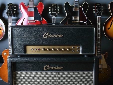 Germino Lead 55 LV Master Volume & Style I 2x12 Cabinet Black Tolex Supply