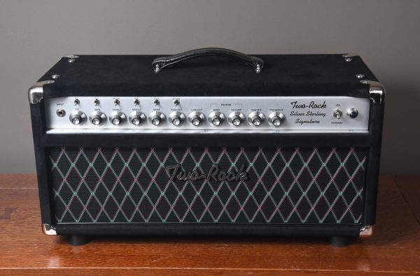 2019 Two Rock Silver Sterling Signature 100 Watt Head Black Suede Vox Grill Supply