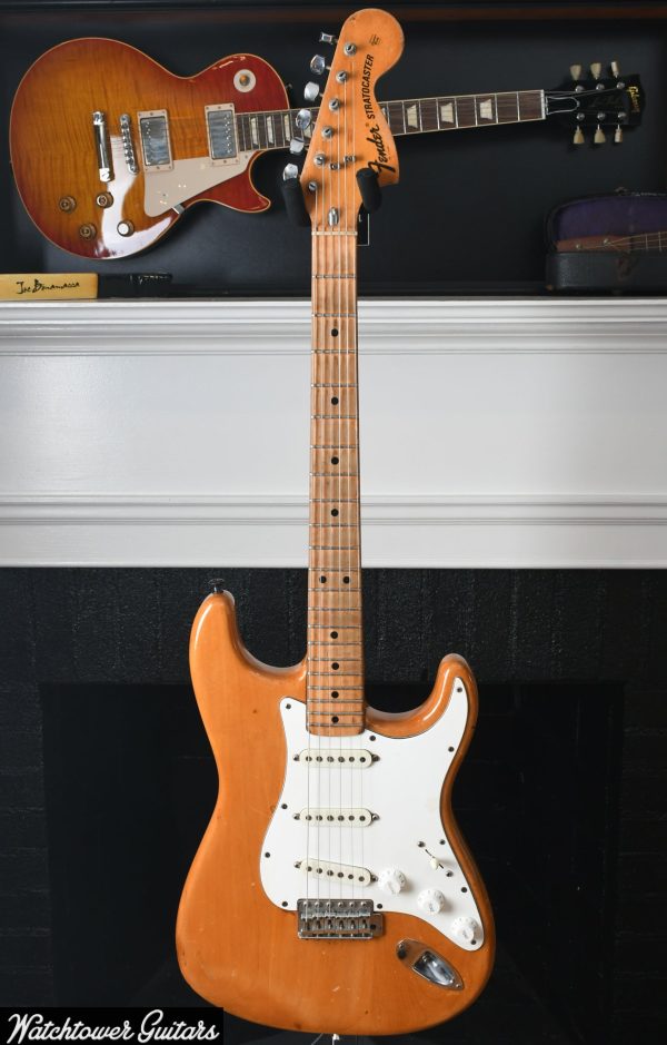 1974 Fender Stratocaster Natural Refin Hot on Sale