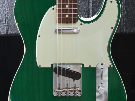 2015 Fender Custom Shop 1960 Telecaster Custom Relic Trans Green For Cheap