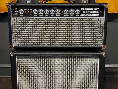 Amplified Nation Overdrive Reverb 50 Watt Head & 1x12 Cabinet Black Tolex Marshall Check Fashion