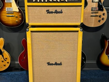 Two Rock Vintage Deluxe 40 Watt 6V6 Head & 2x12 Cabinet Gold Suede Cane Grill Discount