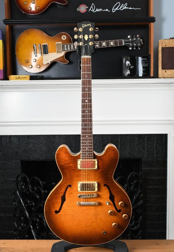 1983 Gibson Custom Shop ES-335 Tobacco Sunburst Flame Top Back For Sale